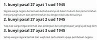 Pasal 27 Sampai 34 Mengatur Tentang